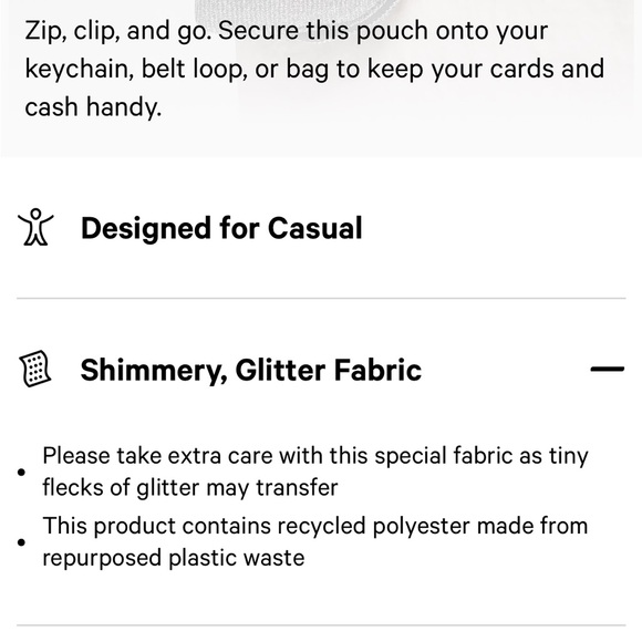 🆕 Lululemon Clippable Card Pouch - Glitter - Picture 13 of 16